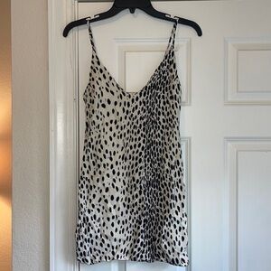 Reformation White Polka Dot Tank Dress